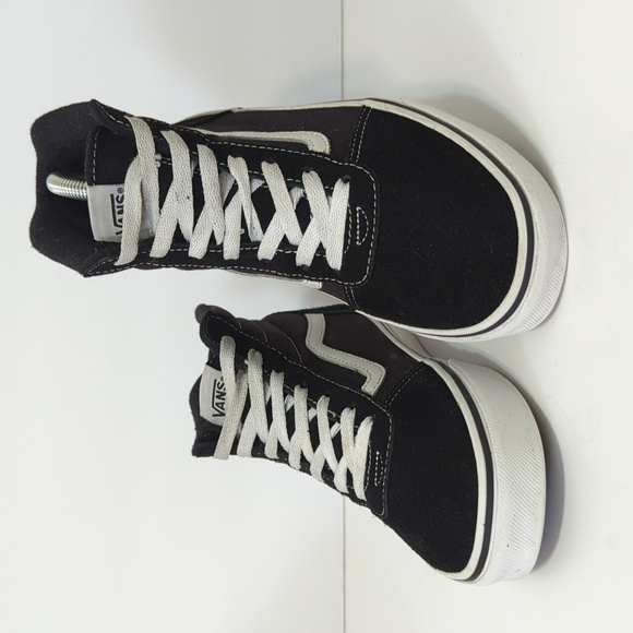 Vans Shoes - Vans skateboard Off the Wall high top black and white sneaker woman's size 8